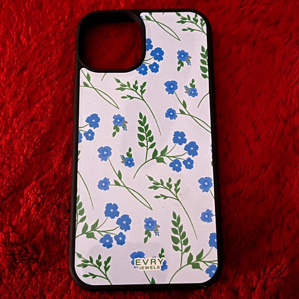 Blue Floral iPhone 13 Phone Case